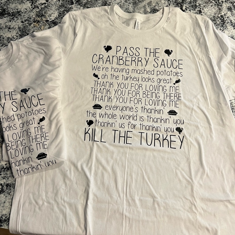 Bob’s Burgers Turkey Song Shirts 2XL -New!